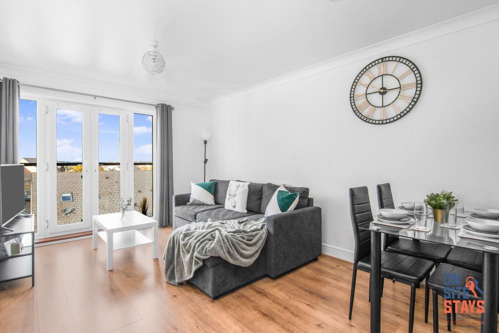 Onsitestays - Cosy 2-Bedroom Apartment With Free Parking, Wi-Fi & London Links Northfleet Eksteriør bilde