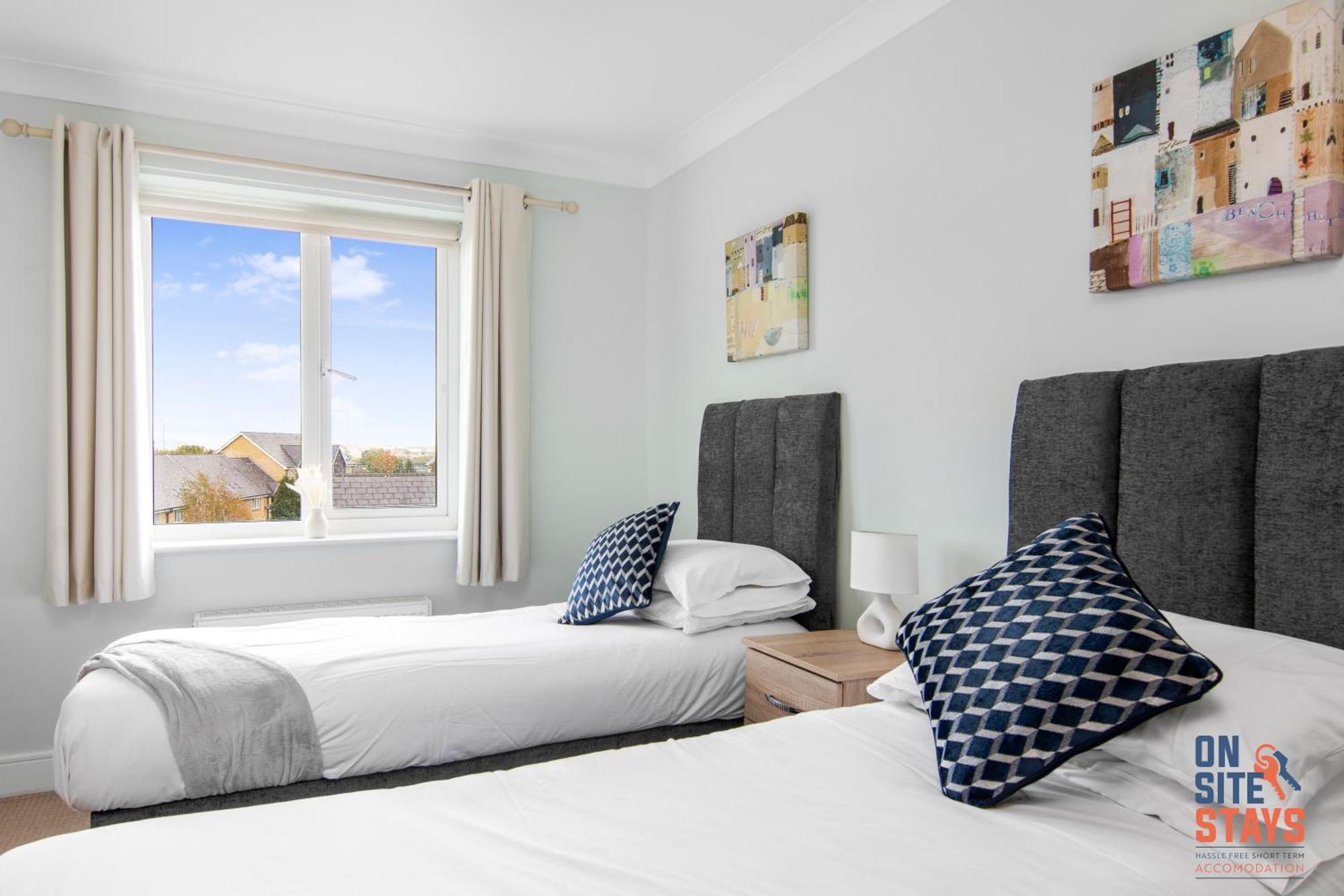 Onsitestays - Cosy 2-Bedroom Apartment With Free Parking, Wi-Fi & London Links Northfleet Eksteriør bilde